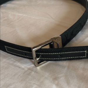 Coach reversible leather black belt